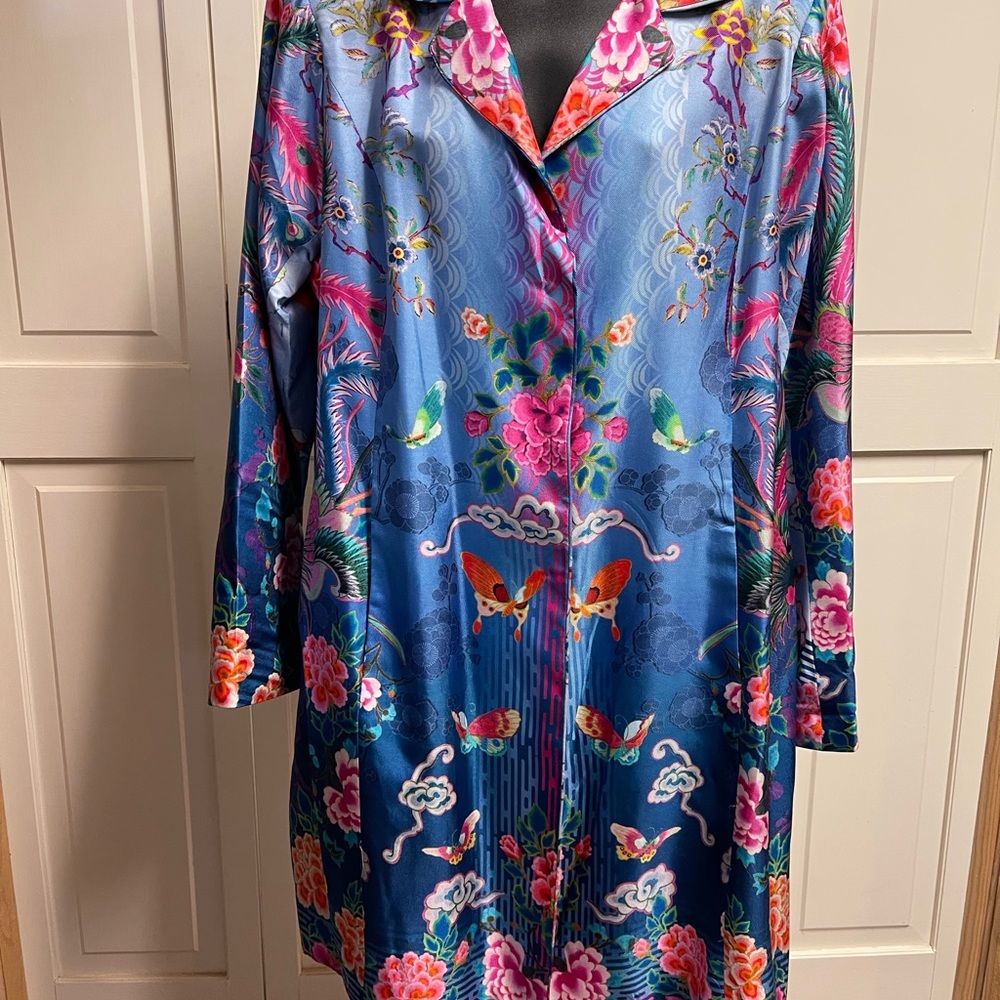 Johnny Was silk jacket. Size large